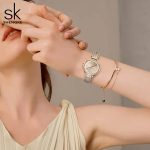SHENGKE Women's Watch Leather Band Luxury Watches for Women Waterproof reloj para Mujer - Image 3